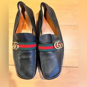 Gucci GG Marmont Web Driver Loafers